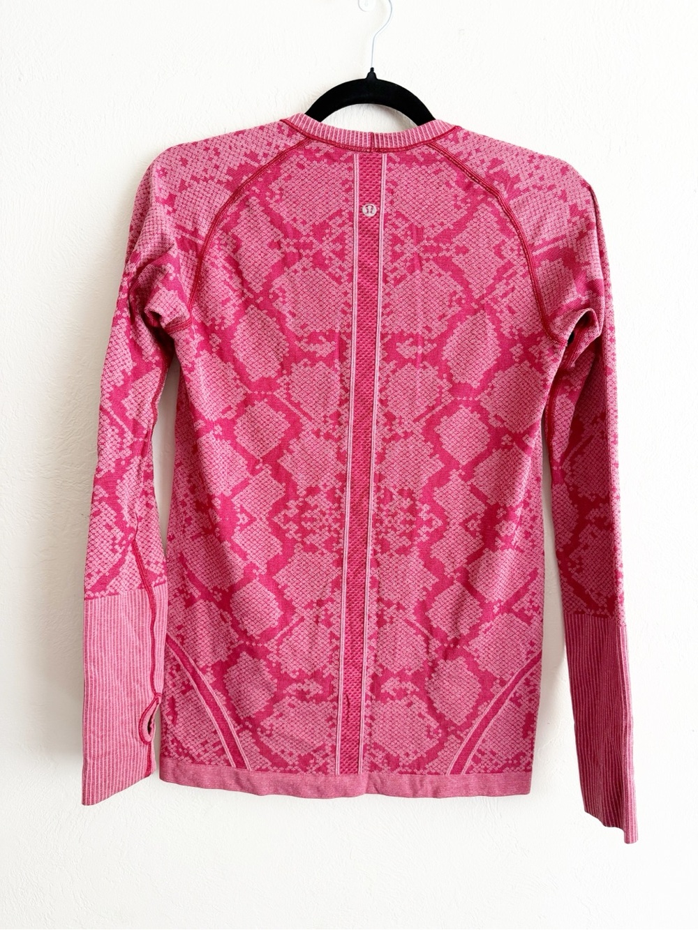 Lululemon Swiftly Tech Long Sleeve Crew in Heathered Cranberry size 8 - Picture 5 of 8